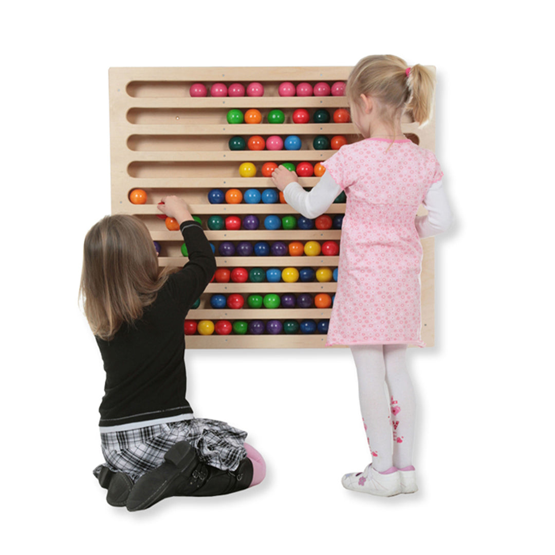 SINA Wand-Rechenmaschine mit bunten Holzkugeln