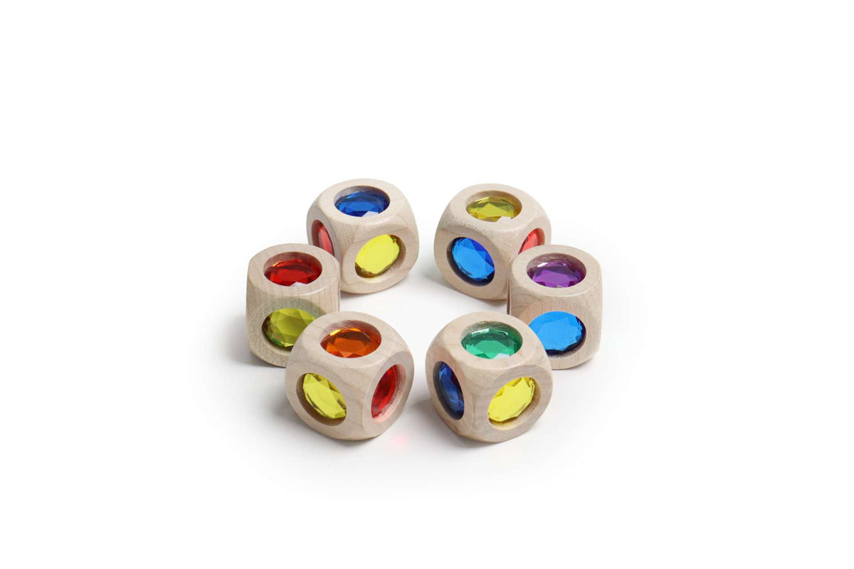 Regenbogenwürfel mini 6er Set – Produktbild 7