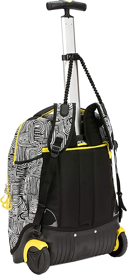 okiedog Stardust Schulrucksack-Trolley schwarz-weiß gestreift