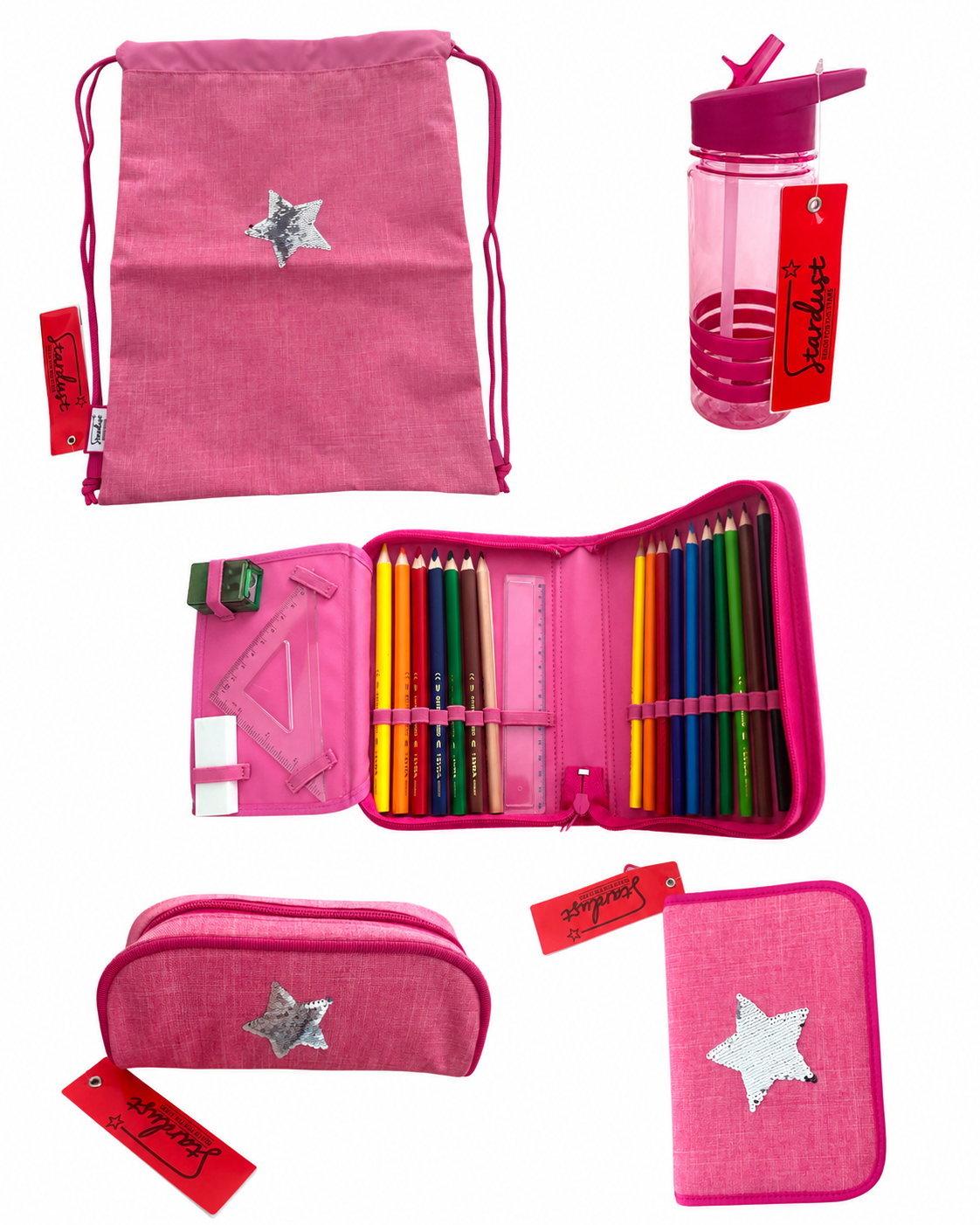 okiedog Stardust Weitere Ansicht des Stardust Schulrucksacks mit Sternen