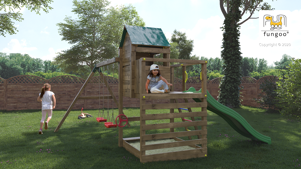 Fungoo Jarcas4 Spielturm mit Kindern