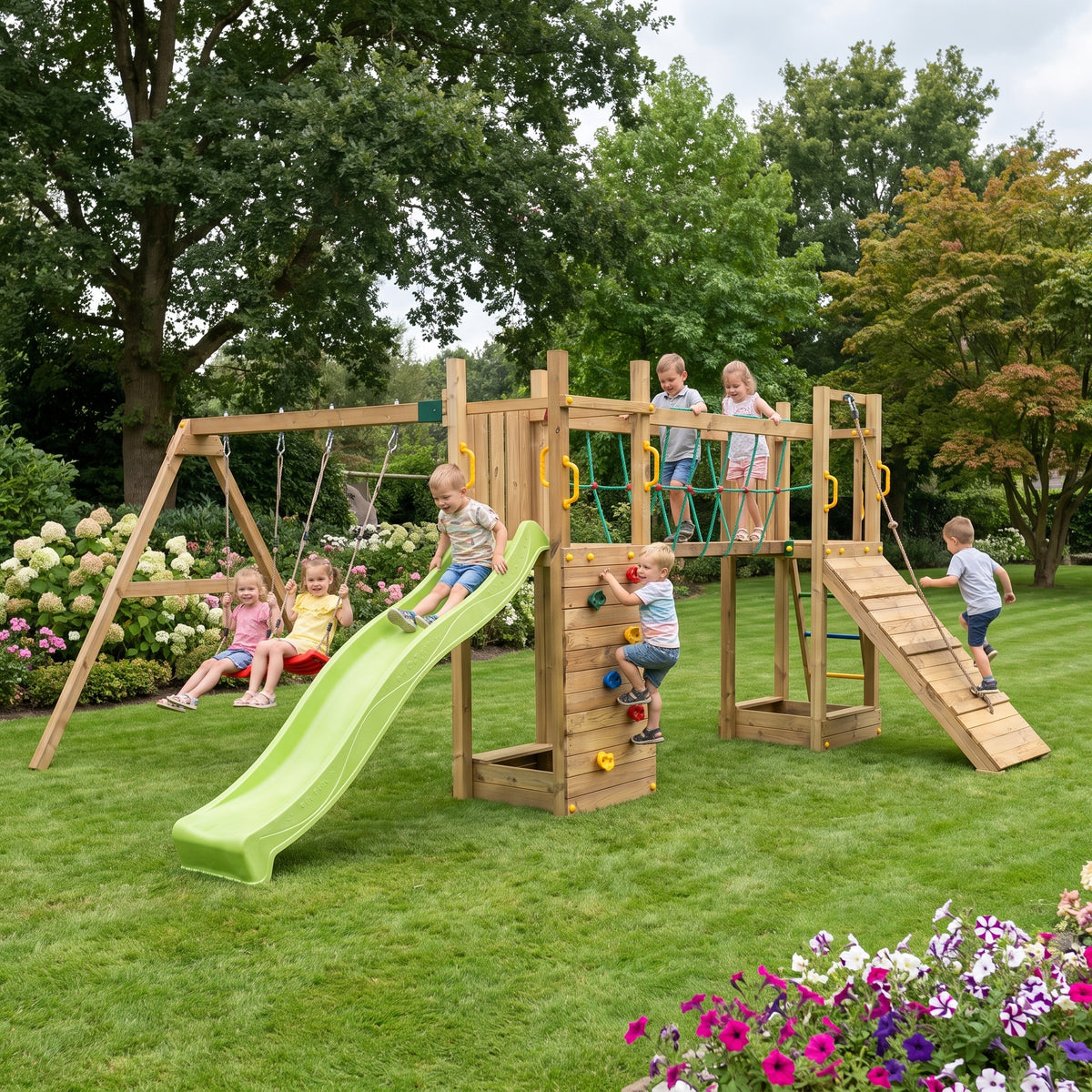 Fungoo Maxi Funny Exposure Spielturm im Garten