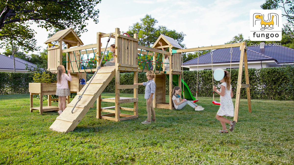 Fungoo Maxi Funny Optimizer Spielturm im Garten