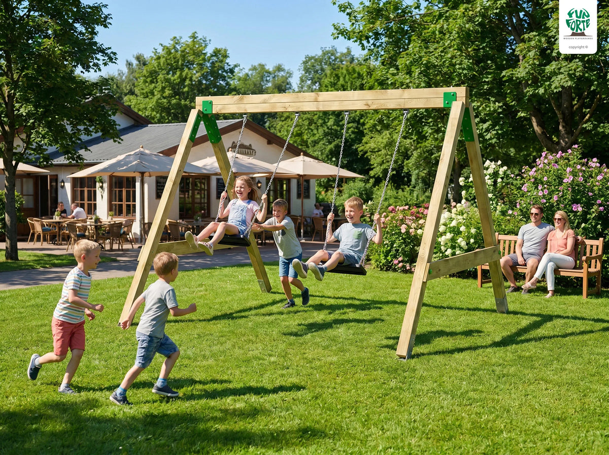 FunForte Swing II – Doppelschaukel für öffentliche Spielplätze – Produktbild S-10015-P-K_FF-Swing_0156