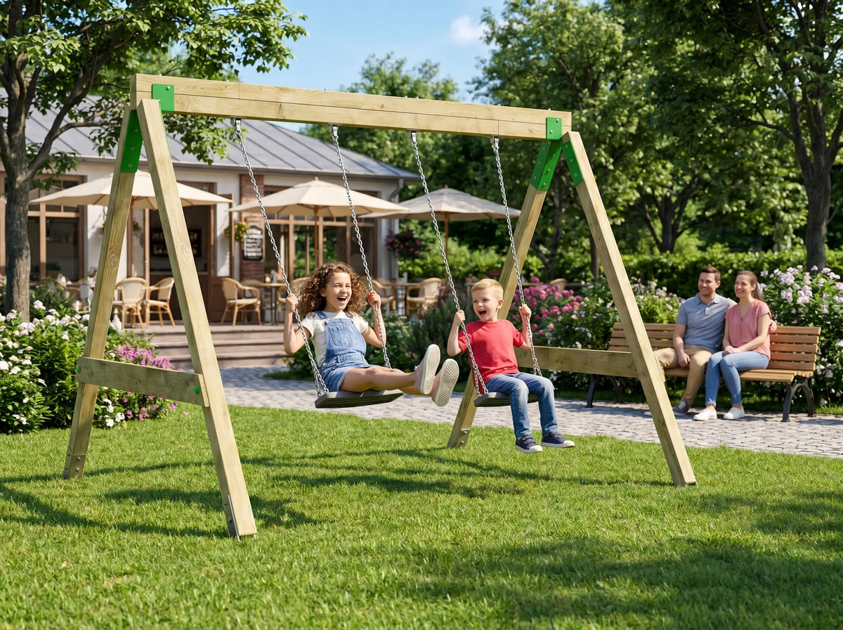 FunForte Swing II – Doppelschaukel für öffentliche Spielplätze – Produktbild S-10015-P-K_FF-Swing_0157