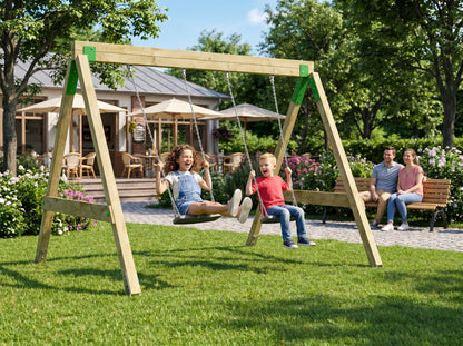 FunForte Swing II – Doppelschaukel für öffentliche Spielplätze – Produktbild S-10015-P-K_FF-Swing_0157