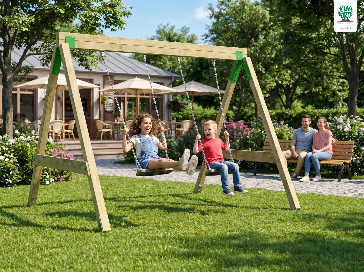 FunForte Swing II – Doppelschaukel für öffentliche Spielplätze – Produktbild S-10015-P-K_FF-Swing_0158