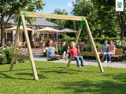 FunForte Swing II – Doppelschaukel für öffentliche Spielplätze – Produktbild S-10015-P-K_FF-Swing_0158