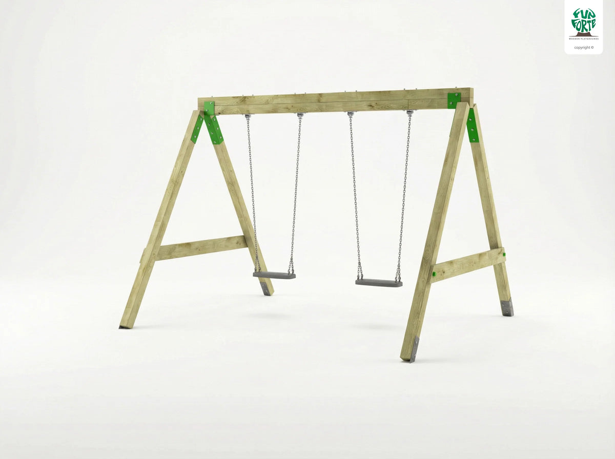 FunForte Swing II – Doppelschaukel für öffentliche Spielplätze – Produktbild S-10015-P-K_FF-Swing_0160