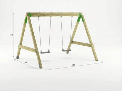 FunForte Swing II – Doppelschaukel für öffentliche Spielplätze – Produktbild S-10015-P-K_FF-Swing_0163