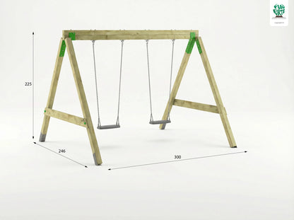 FunForte Swing II – Doppelschaukel für öffentliche Spielplätze – Produktbild S-10015-P-K_FF-Swing_0164