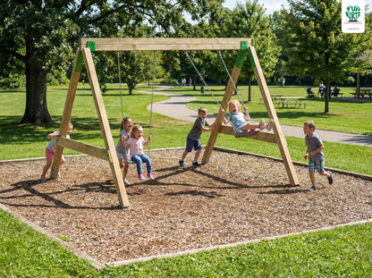 FunForte Swing II – Doppelschaukel für öffentliche Spielplätze – Produktbild S-10015-P-K_FF-Swing_0166