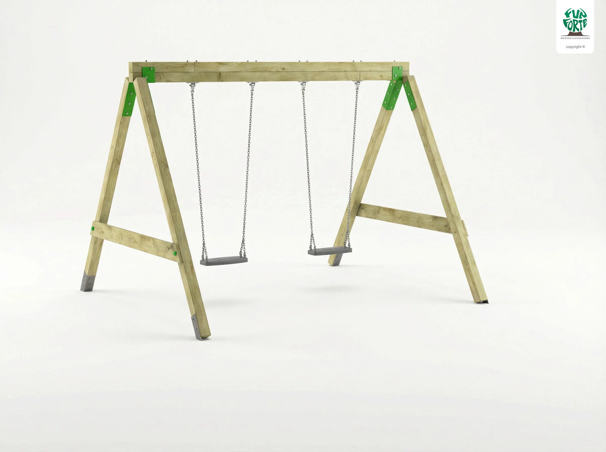 FunForte Swing II – Doppelschaukel für öffentliche Spielplätze – Produktbild S-10015-P-K_FF-Swing_0171