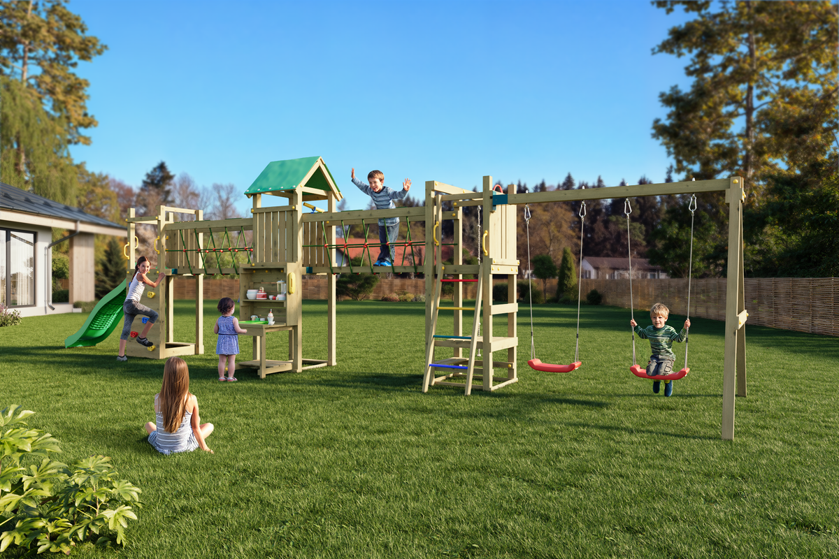 Fungoo Space Longer Spielturm mit Kindern