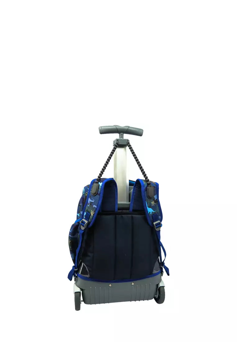 okiedog Stardust Seitenansicht des Dinosaurier-Schulrucksacks