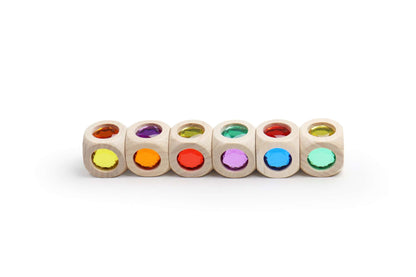 SINA Regenbogenwürfel mini 6er Set