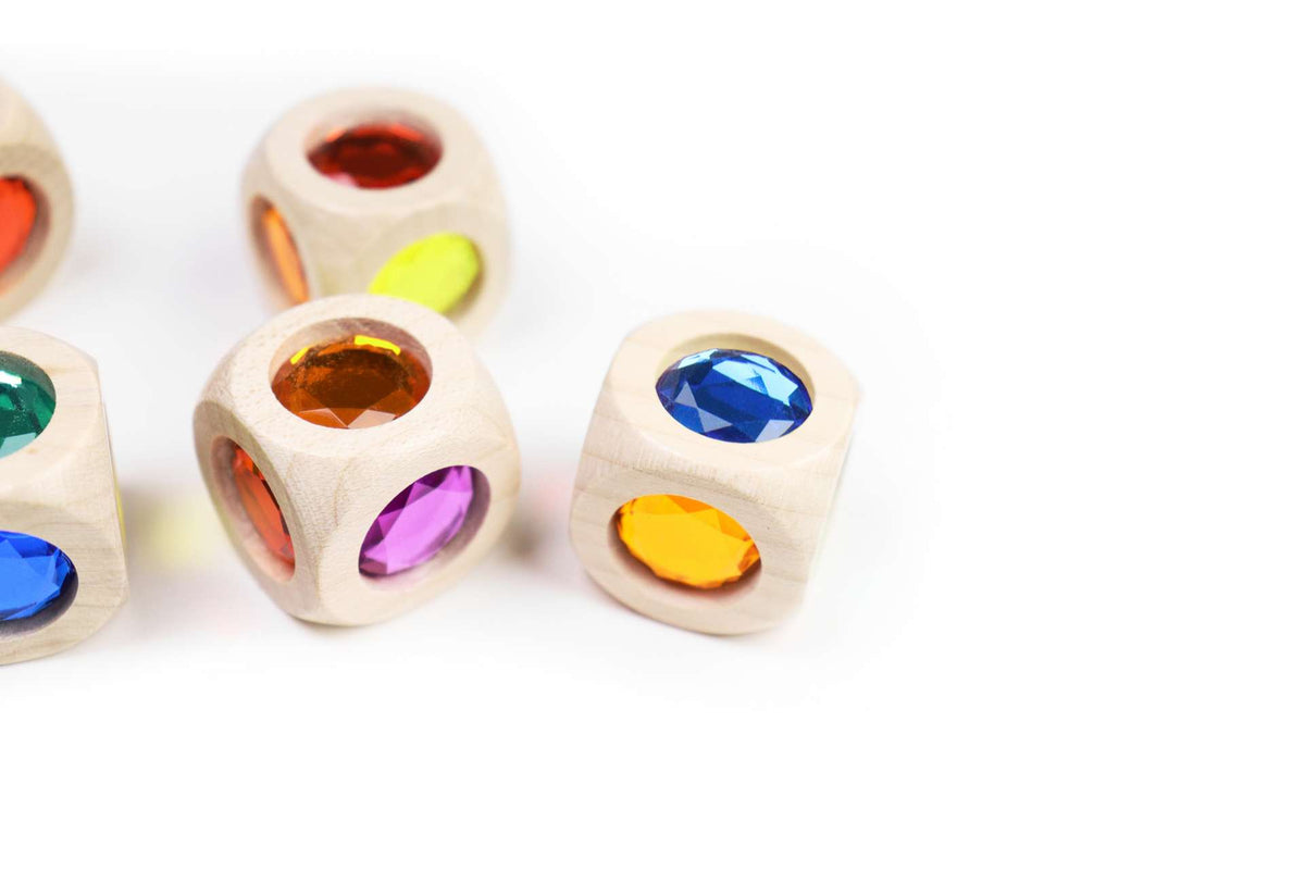 Regenbogenwürfel mini 6er Set – Produktbild 4