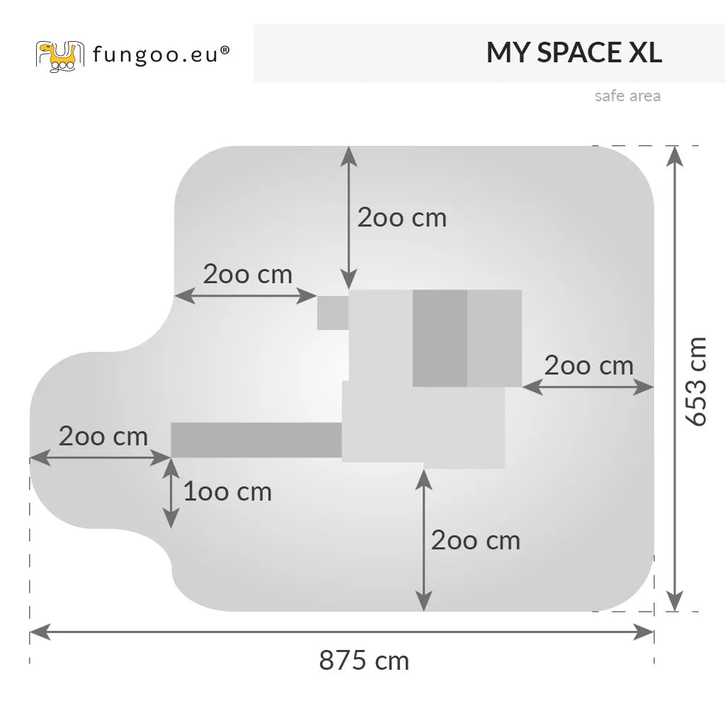 Fungoo My Space XL Holzhaus mit Rutsche, Griffe, Steuerrad, Fernrohr, uvm.